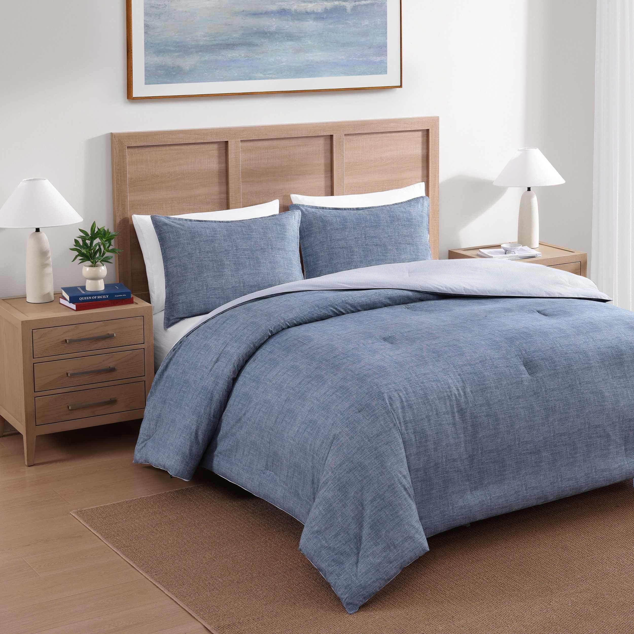 Amazon.com: Tommy Hilfiger - Full/Queen Duvet Cover Set, Textured